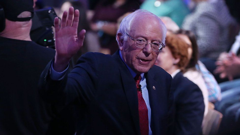 Bernie Sanders campaigns in Las Vegas