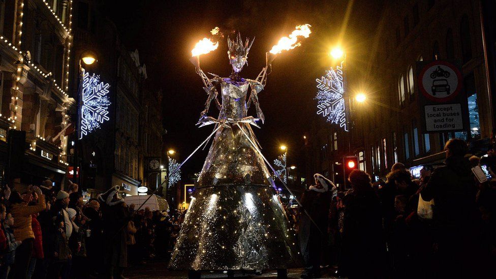 Newcastle winter carnival parade 