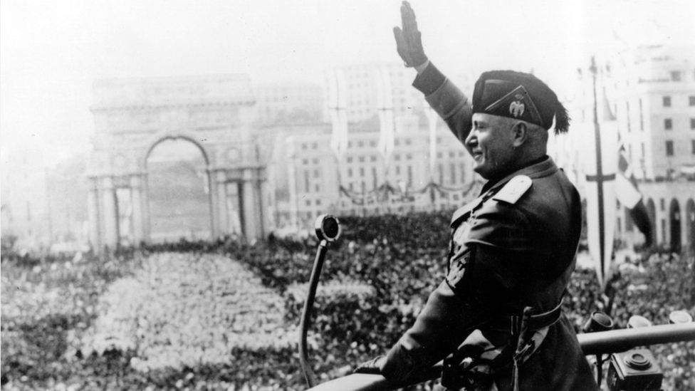 Italian dictator Benito Mussolini