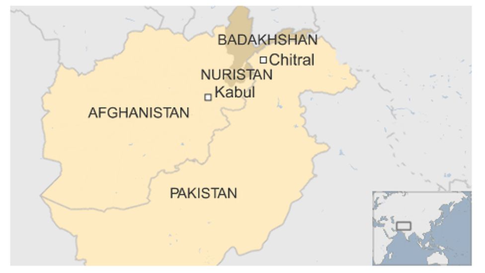 Map of Afghanistan and Pakistan