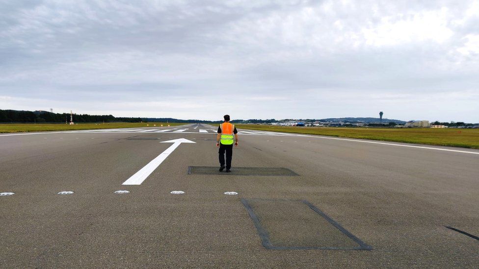 Edinburgh Airport runway