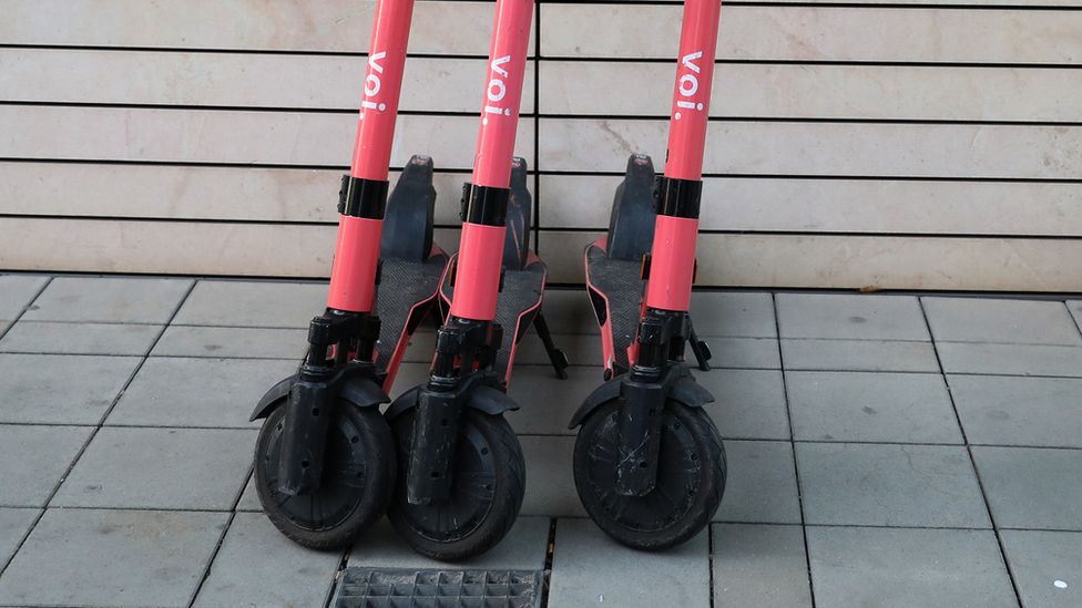 Voi scooters