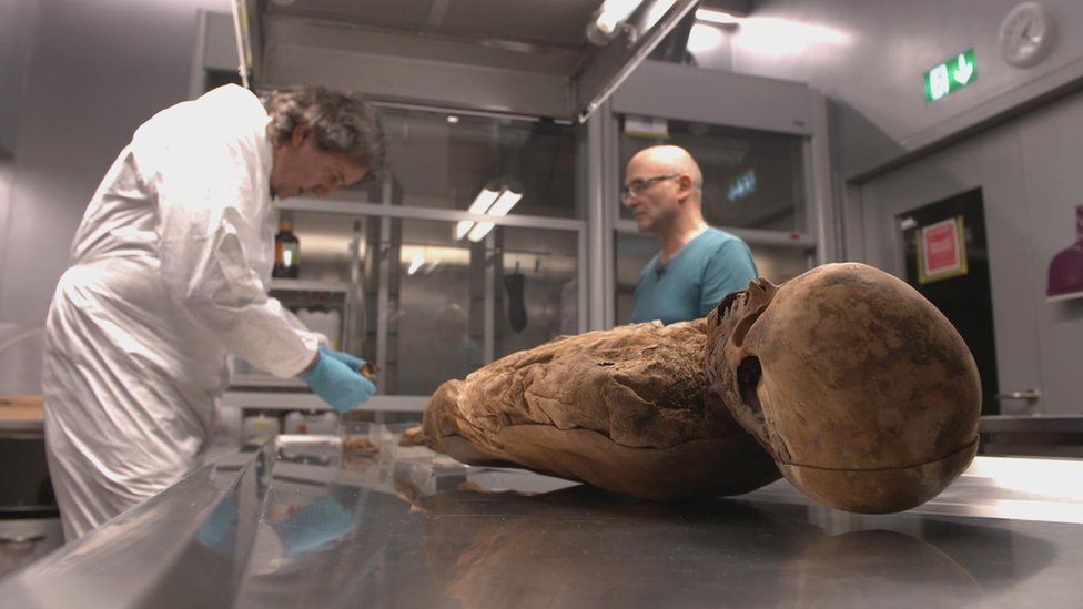 Mummified body of Anna Catharina Bischoff found in Basel