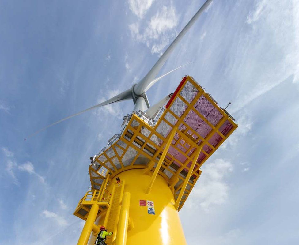 Wind turbine at Blyth offshore wind farm
