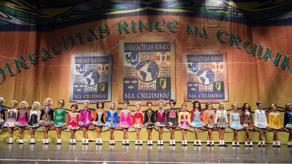 Irish dancers pictured at a previous championship
