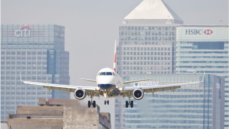 London City Airport plane