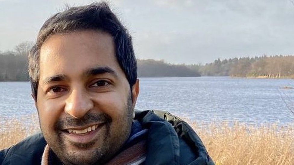 Amit Champaneri at his home in Virginia Water, Surrey