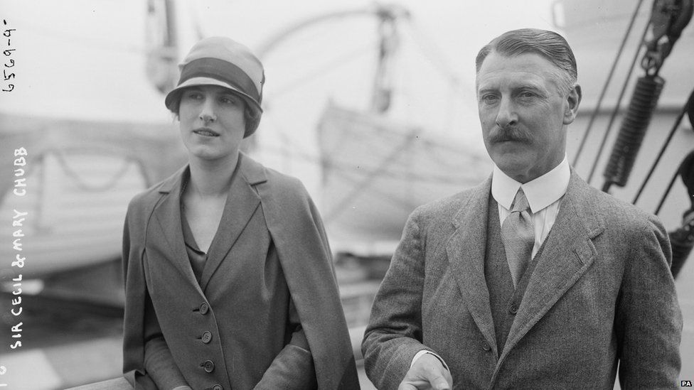 Sir Cecil Chubb and his daughter Mary