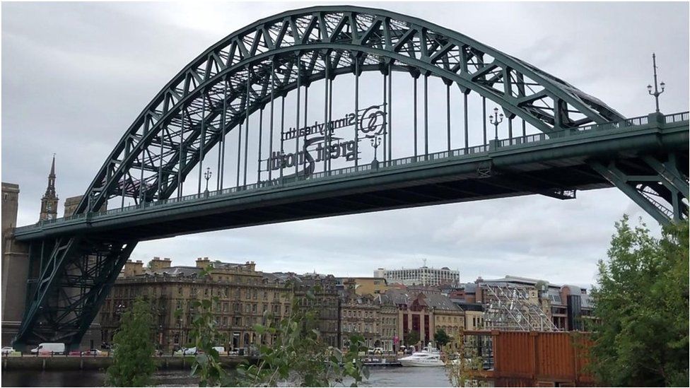 The 93-year-old bridge is a familiar site between Newcastle and Gateshead.