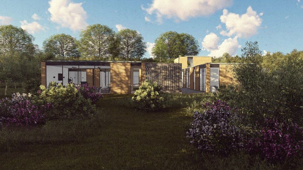 Architects' plans for the holiday home in Scarborough