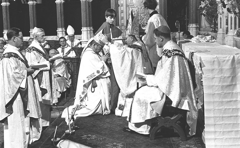 Tomás Ó Fiaich was installed as Archbishop of Armagh in 1977