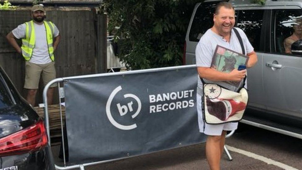 Banquet Records' car park collection point