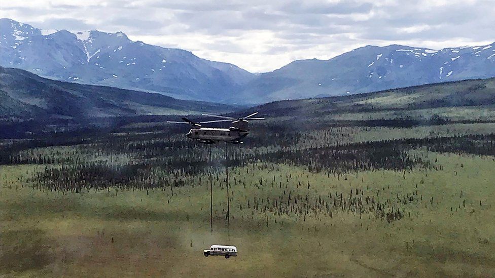 Into The Wild Bus Removed From Alaska Wilderness Bbc News