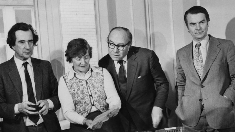 Bill Rodgers, Shirley Williams, Roy Jenkins and David Owen