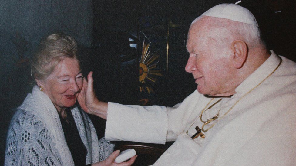 The Pope at the Vatican with Anna-Teresa Tymieniecka