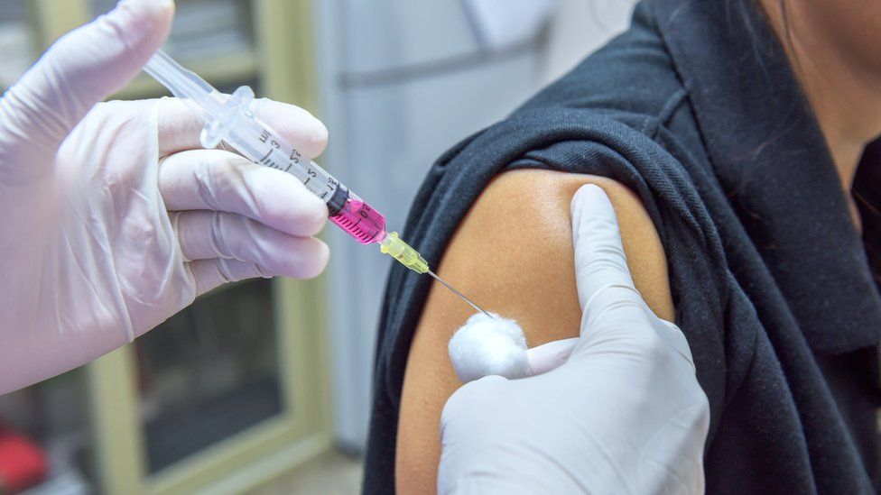 Vaccine delivered by injection