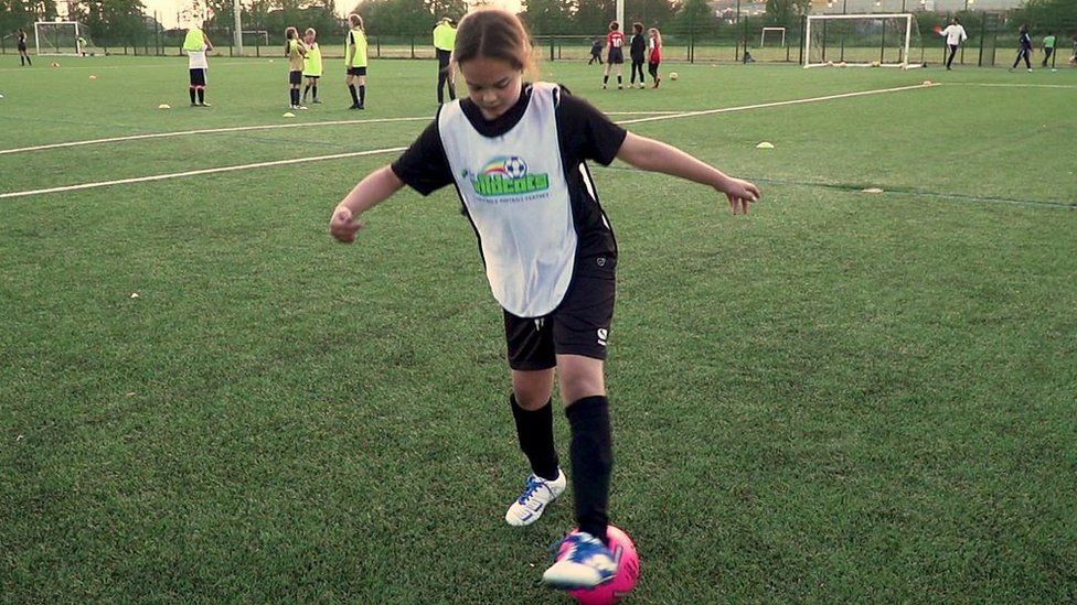 Newsround meets the Wildcats: the young girls playing football for the first time