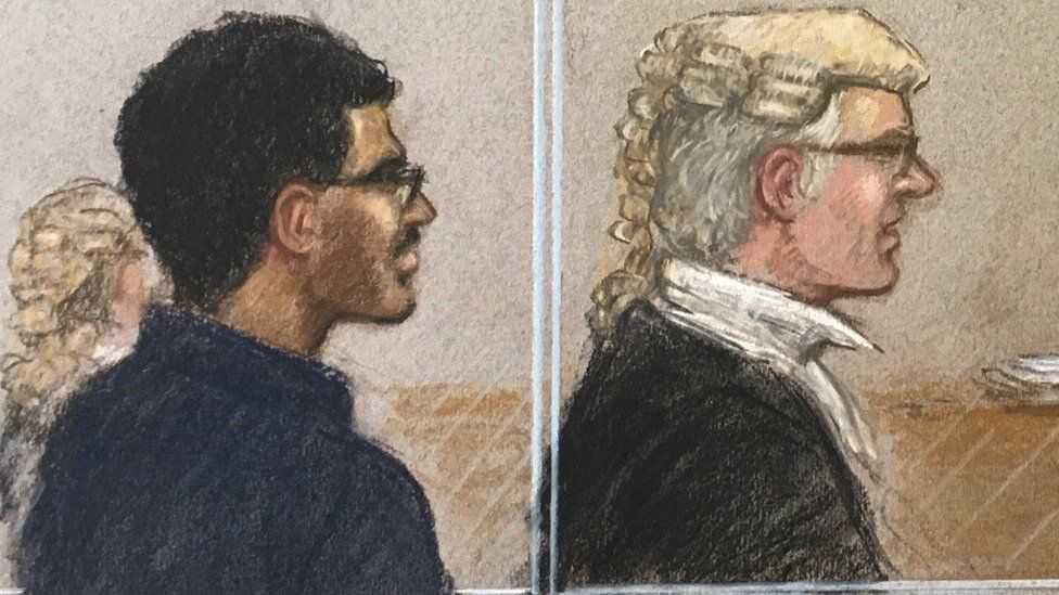Hashem Abedi on trial at Old Bailey with Duncan Penny QC