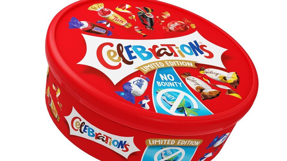 A container  of celebrations