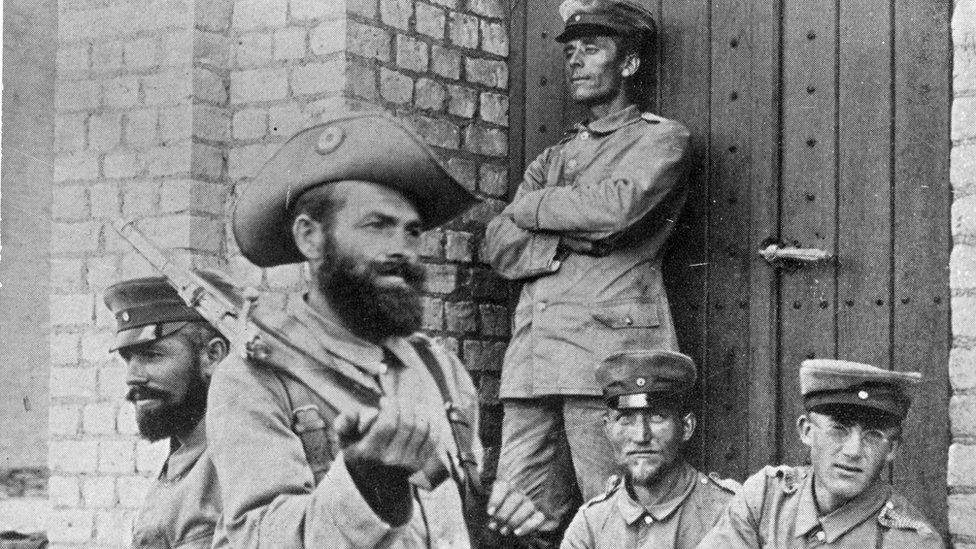 German troops in Namibia in 1904