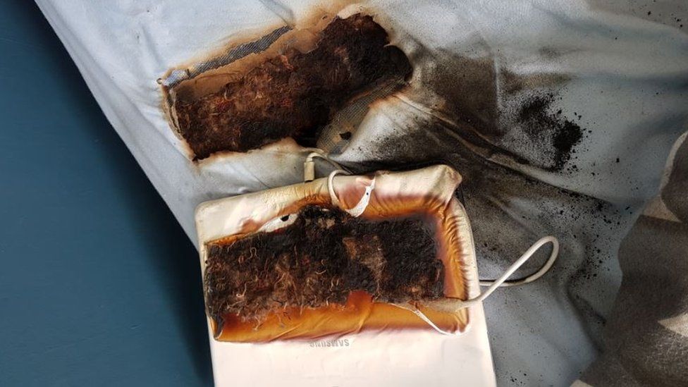 Burnt tablet