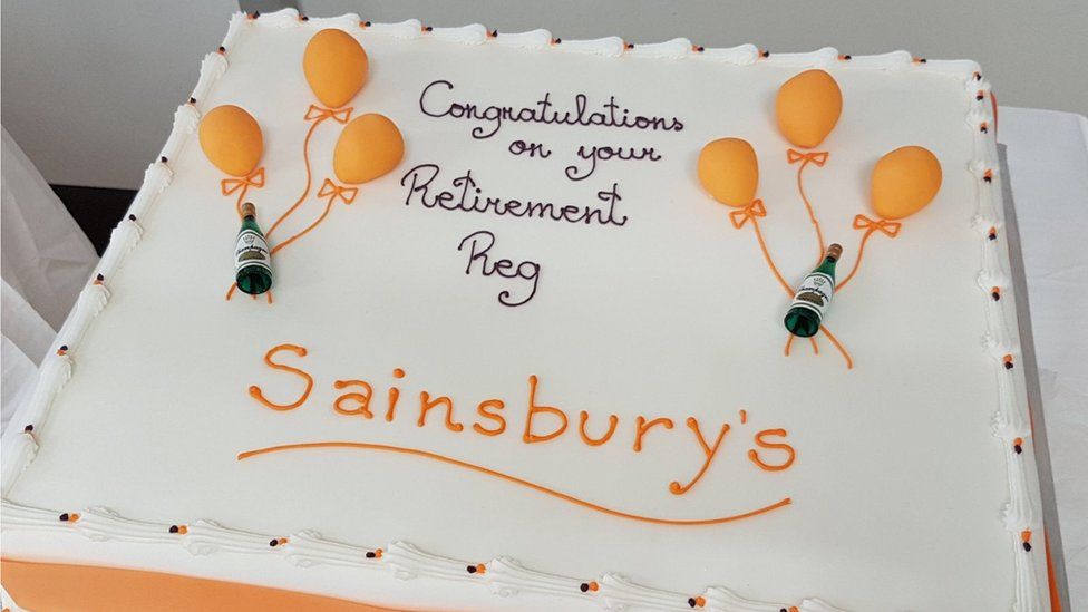 Sainsbury's retirement cake