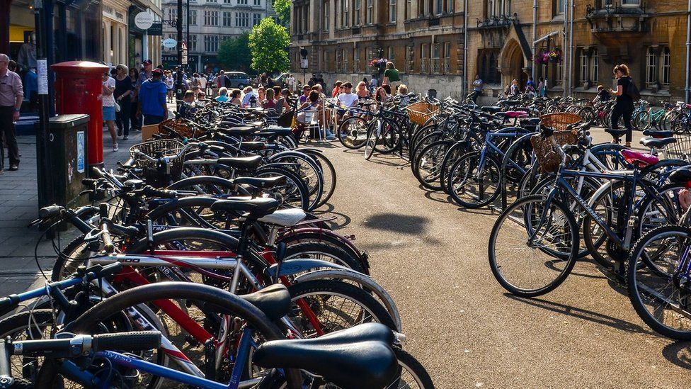 Broad Street, Oxford and bikes