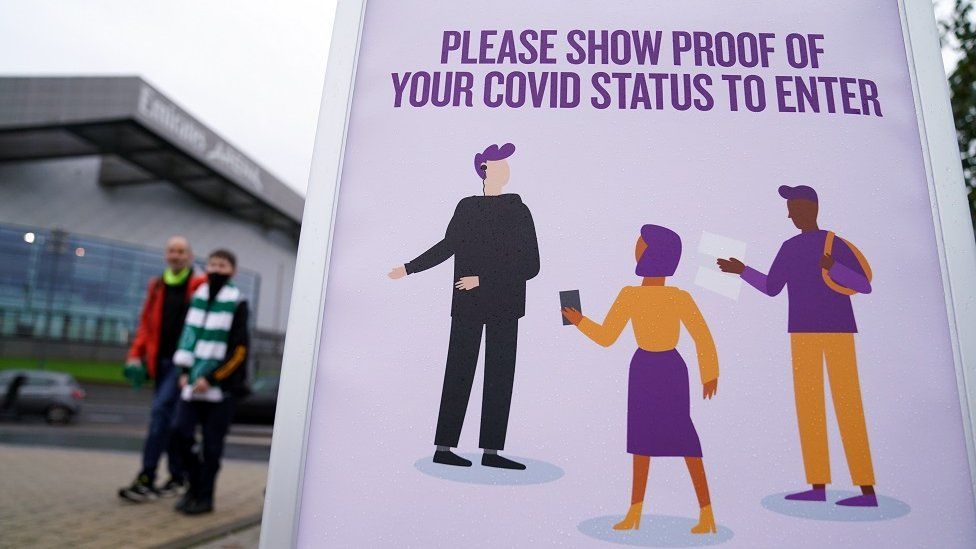 Covid passport sign