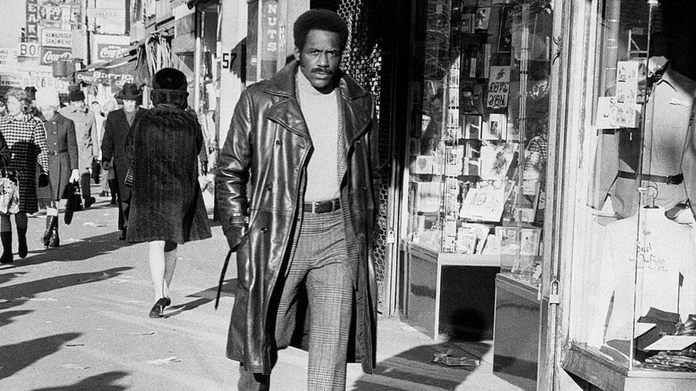 Publicity still portrait of American actor Richard Roundtree in Shaft