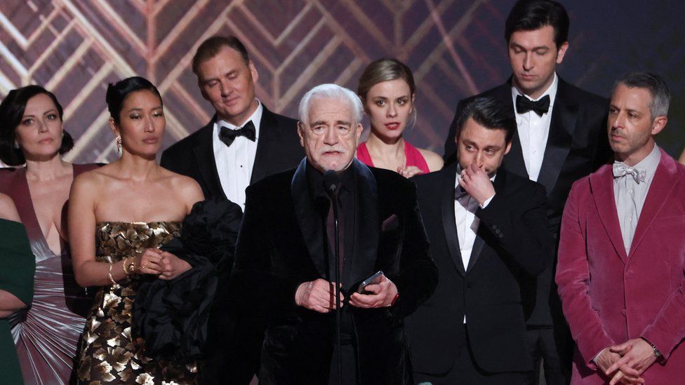The Succession cast at the Screen Actors Guild Awards