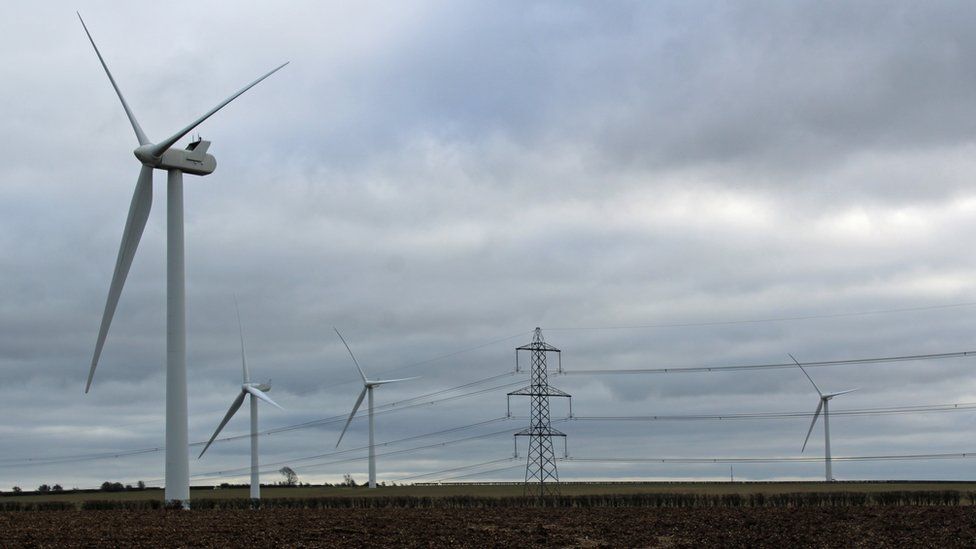 Wind farm near Sancton