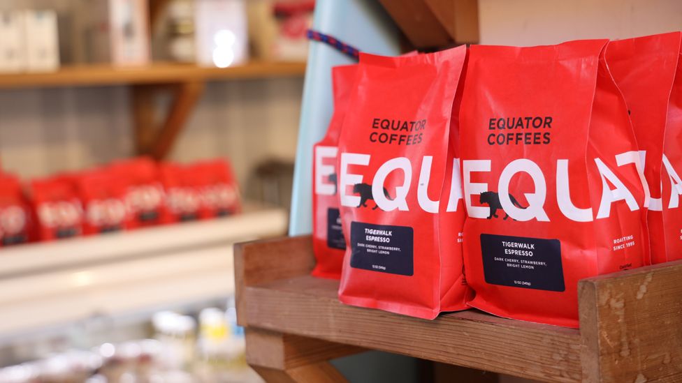 Bags of Equator coffee