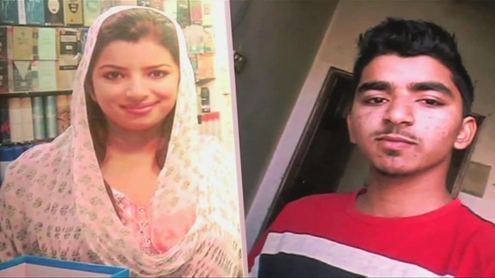 Zeenat Shahzadi and brother Saddam