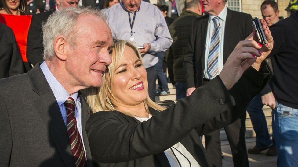 Martin McGuinness and Michelle O'Neill
