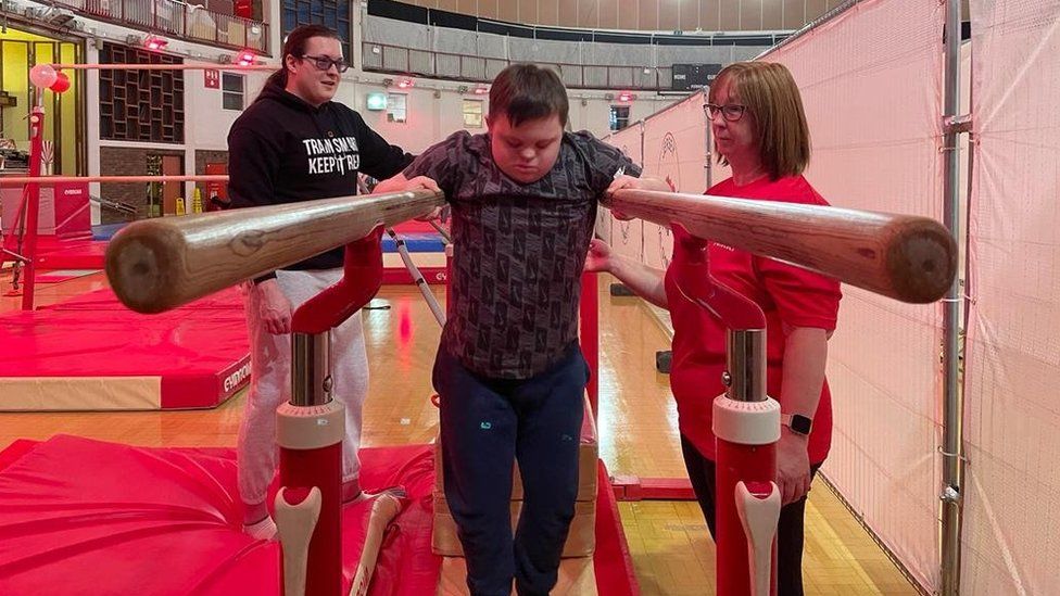 Jersey gymnastics club relocates to Fort Regent hall - BBC News