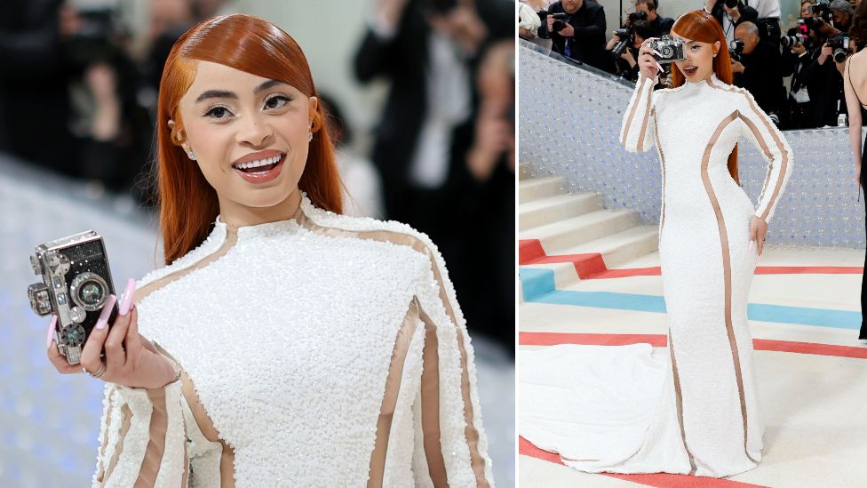 Ice Spice attends The 2023 Met Gala Celebrating "Karl Lagerfeld: A Line Of Beauty" at The Metropolitan Museum of Art on May 01, 2023 in New York City