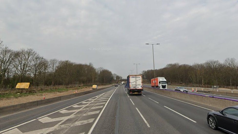 Northamptonshire M1 crash One person dies died after seven vehicle