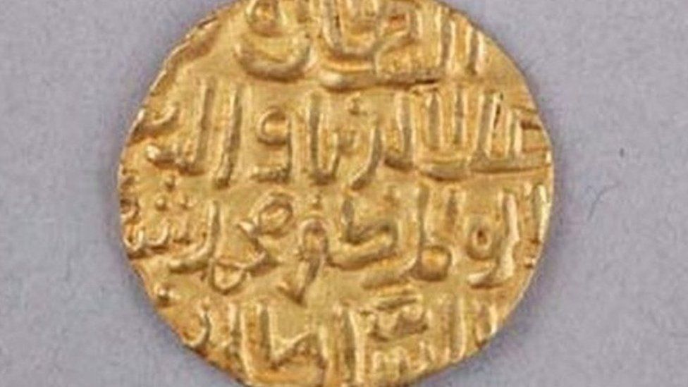 One of the gold coins