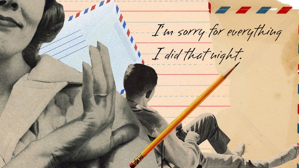 A man with a pencil 'I'm sorry for everything I did that night'