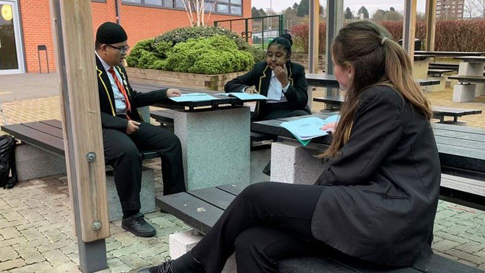 Covid Leicester college proud of students after lockdown BBC News