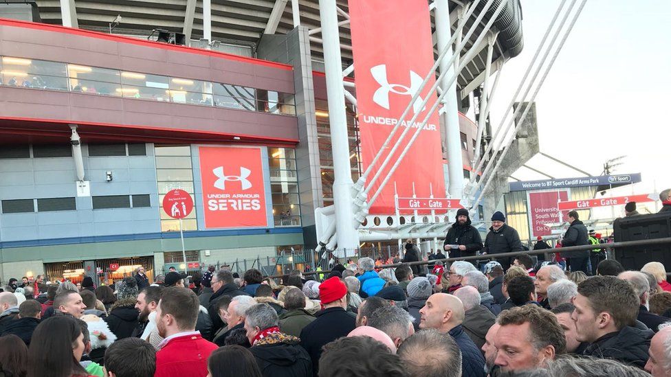 Fans at the Principality Stadium
