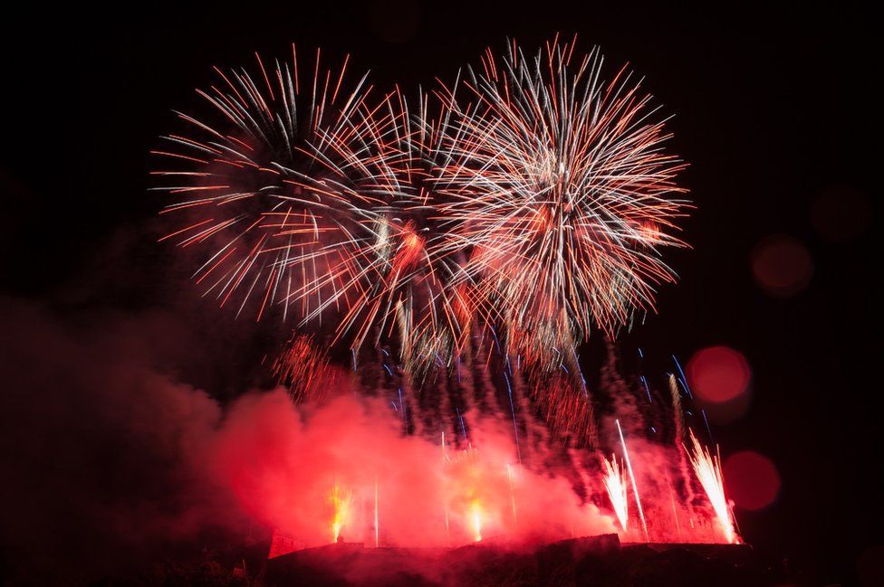Edinburgh Festival fireworks in 2015