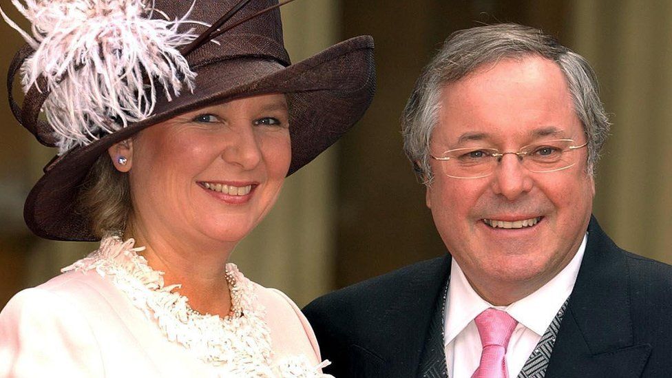 Richard Whiteley with his partner Kathryn Apanowicz