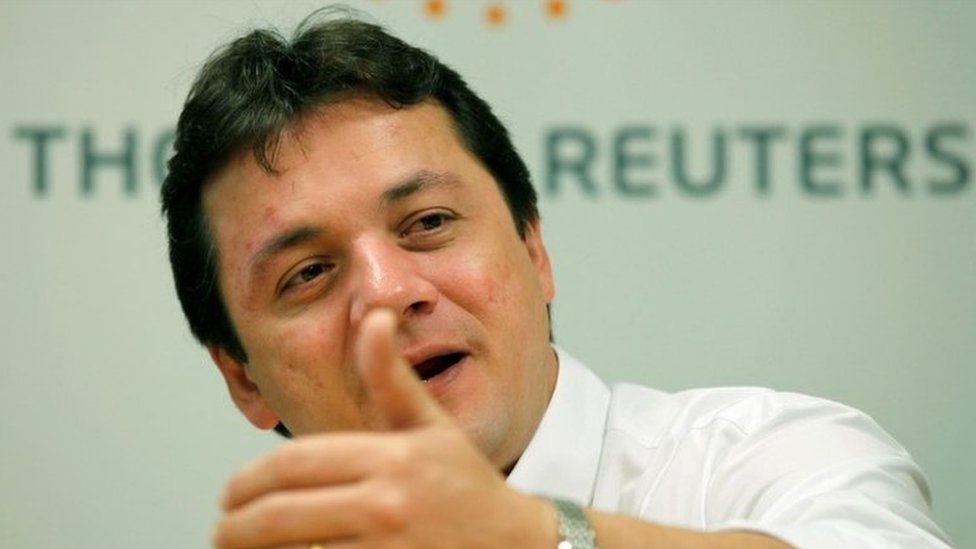 Wesley Batista, chief executive of JBS, the world's largest beef producer, gestures as he speaks during Reuters Latin American Investment Summit in Sao Paulo, Brazil on March 25, 2011.