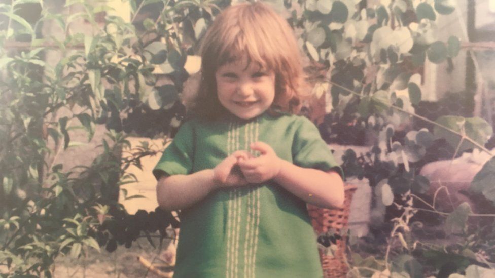 Jeni Haynes, aged four
