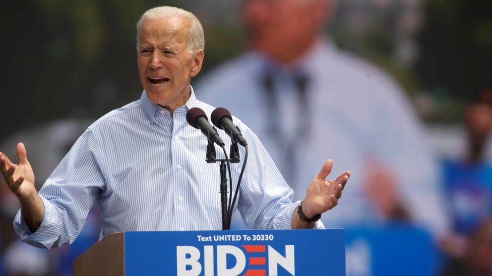 Joe Biden speaks during a campaign stop in Philadelphia, Pennsylvania, US May 18, 2019