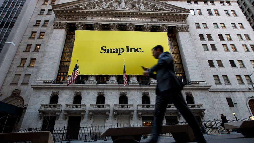 Snapchat at the New York stock exchange