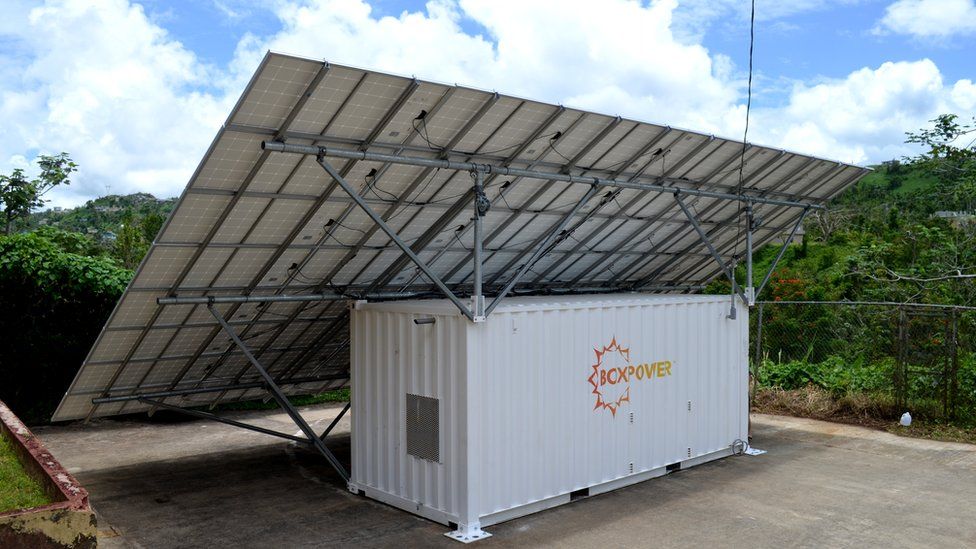 Солнечная батарея BoxPower в Пуэрто-Рико