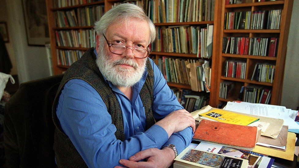 Michael Longley photographed in his Belfast home in March 2000