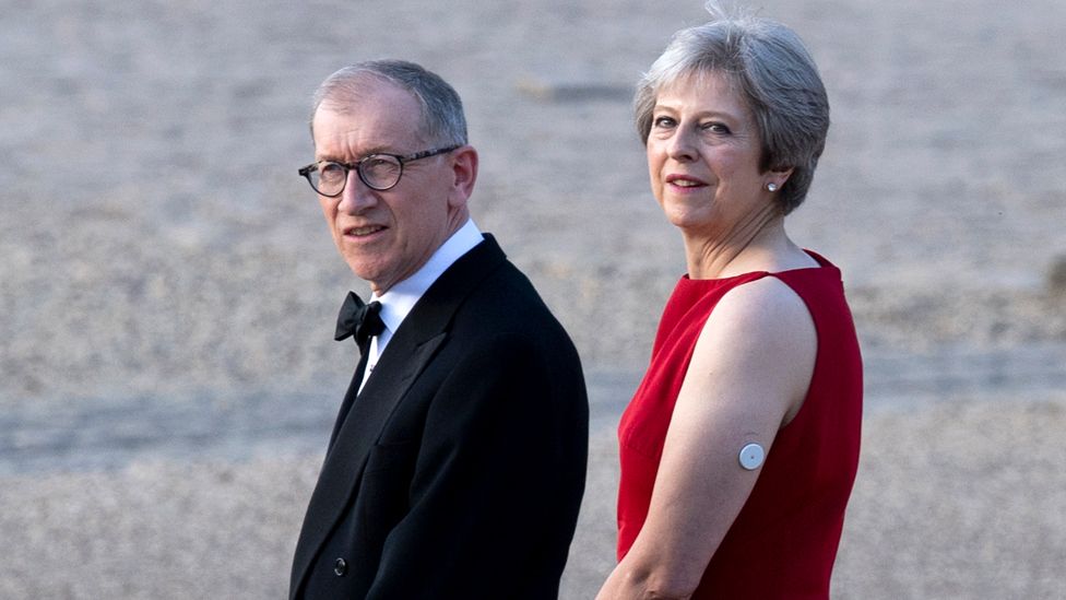 Theresa May with her husband